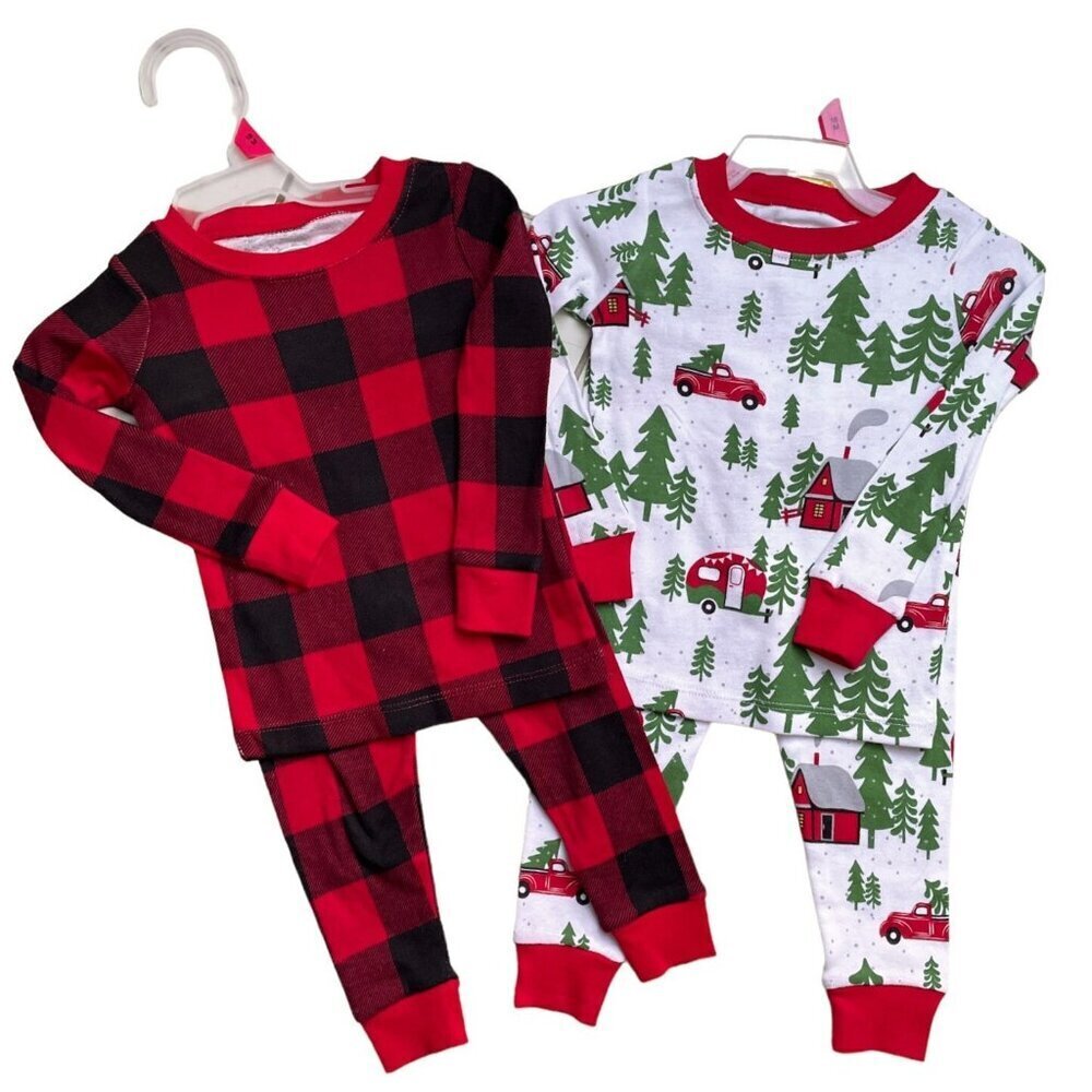 Christmas Baby NWT BUNDLE 18 Months Holidays Winter Unisex 2 PC Pajamas 18 M